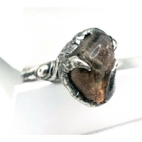 Ghost Quartz Crystal Ring - Picture 3 of 12